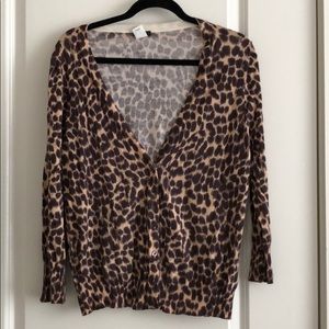 Jcrew leopard cardigan